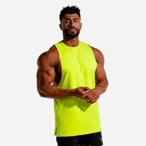 Customized Neon Green <b>Men</b> Tank Top Oversize <b>Men</b> Gyms Clothing Blank Stringer Vest <b>Men</b> Fitness Gyms Shirt Muscle Workout Tank Top - Product Image 2