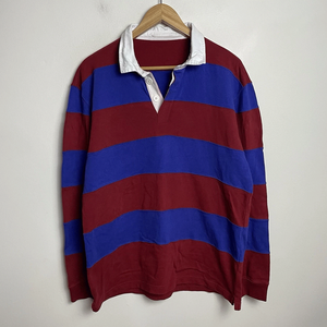 Jersey de algodón informal para hombre de Venta caliente para Polo de manga larga con cuello blanco rayas multicolores 100% algodón sólido - Product Image 1