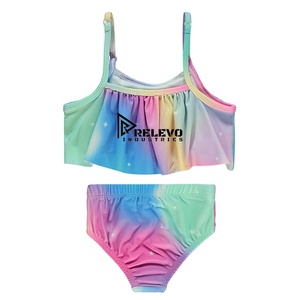 Women High Waist Bikini Set Two Piece Swimwear <b>Tummy</b> <b>Control</b> Beachwear Quick Dry Stretch Fabric Swimsuit - Product Image 3