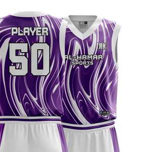 Conjunto de Ropa de Baloncesto de Diseño Personalizado de la Mejor Calidad, Ropa Deportiva sin Mangas, Diseño por Sublimación, Tallas Grandes, Certificado BSCI, Estampado - Product Image 2