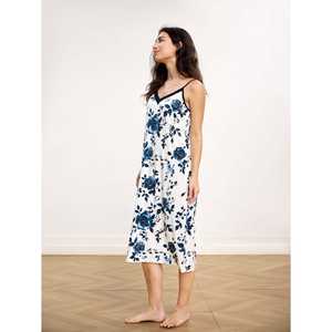 Robe nuisette personnalisée de qualité supérieure à imprimé fougère Midnight Fern - Product Image 6
