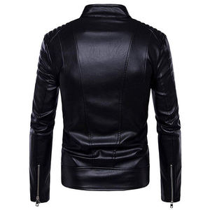 Chaqueta de Cuero para Hombre, Nueva Moda 2025, Personalizable, de Alta Calidad, Ajustada, Elegante, 100% Cuero Original - Product Image 5