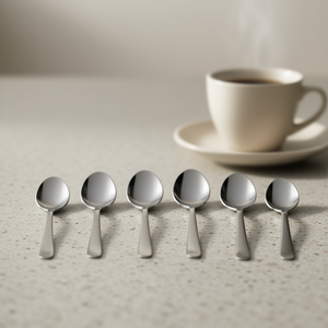 Charme PL6100CR10 6-Piece Stainless Steel <b>Coffee</b> <b>Spoon</b> Set 11.3cm Polished Chrome - Product Image 3