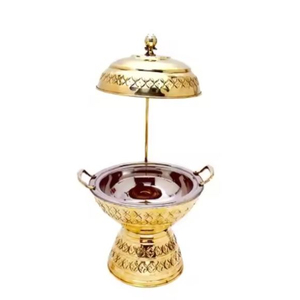 <b>Buffet</b> <b>Warmer</b> Chaffing Dishes Round <b>Food</b> <b>Server</b> for Tableware Dinnerware Casserole Dishes Kitchenware Accessories - Product Image 1