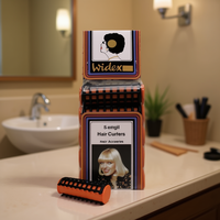 Bigoudis à cheveux en plastique tendance WDX Softhair-HRC S5, orange, résistants à la chaleur