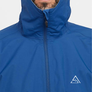 Veste de pluie pour homme, coupe-vent, imperméable, légère, pliable, avec capuche, pour la course à pied, les voyages, la randonnée et le vélo - Product Image 6
