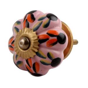 Bulk Ceramic Cabinet Knobs Multicolor Ceramic Knobs and Pulls Floral Furniture Ceramic Knobs Handles CK-260 - Product Image 3