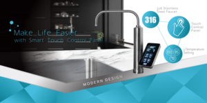 Buder Taiwan Electric Smart Touch Screen Hot Water Dispenser <b>Plastic</b> Stainless Steel 316 Housing 4L Hot Tank for Household Use - Product Image 3