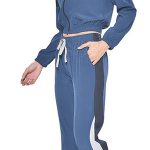 Women Winter Solid <b>Polyester</b> <b>Tracksuit</b> Set Breathable Sportswear for Gym and Casual Wear - Product Image 6