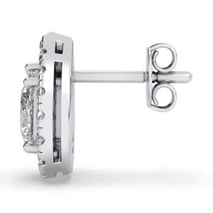 Nouvelle collection de boucles d'oreilles diamant en or rose pour femmes parfaites pour les fêtes de mariage, les festivals et les occasions spéciales - Product Image 2