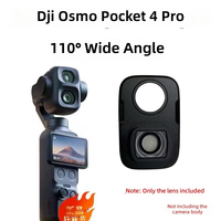 Logo/emballage personnalisés disponibles : 110 °   Objectif grand angle pour Osmo Pocket 4 Pro, filtre pour caméra HD pour Vlog, photographie de voyage