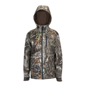 Veste de chasse personnalisable à col montant pour l'hiver, style bomber rembourré, imperméable, vêtements de sport d'extérieur avec logo frontal - Product Image 4
