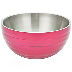 Bols à double paroi en acier inoxydable poli de designer, hygiéniques, écologiques, design personnalisé, cuisine professionnelle, restauration - Product Image 6