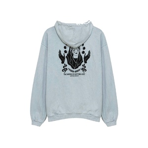 เสื้อมีฮู้ดสำหรับผู้หญิงผ้าคอตตอนเนื้อหนาแบบวินเทจไซส์ใหญ่พิเศษระบายอากาศได้ดีเสื้อสเวตเชิ้ตเปล่าออกแบบได้ตามที่ต้องการ-สำหรับโยคะ - Product Image 1