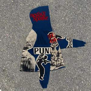 Elástico de manga larga Casual con capucha de impresión Sudaderas con capucha Hombres Chaqueta suelta Sudadera Streetwear - Product Image 1