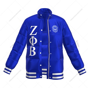 Custom Zeta Phi Beta Sorority Sublimated Puffer Bomber Coat Jacket - Product Image 2