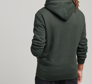 Sweat à capuche surdimensionné en molleton épais 100 % coton, style streetwear vintage, délavé à l'acide, effet usé, pour homme, automne - Product Image 4