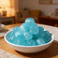 Bonbons durs à la menthe poivrée, rafraîchissants, bleus, en gros, pour la restauration et les réceptions