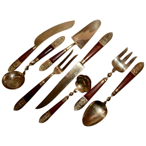 Wholesale Highest Quality Flatware Stainless Steel Cutlery Gold Plated <b>Knife</b> Spoon <b>and</b> <b>Fork</b> <b>Set</b> for Wedding Events - Product Image 2