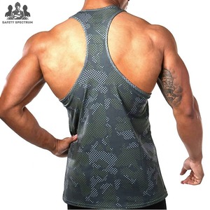 Camiseta sin Mangas de Punto Casual para Hombre, Chaleco Deportivo para Gimnasio y Entrenamiento de Fisicoculturismo, 100% Algodón, Transpirable, de Secado Rápido, con Logotipo Personalizado - Product Image 3