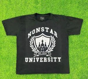 Camiseta recortada de cuello redondo de estilo cuadrado con patrón sólido Logotipo frontal 200 gramos Tela de punto Digital Formal para Look - Product Image 2