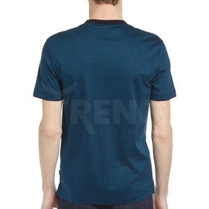 T-shirts d'été légers et respirants pour hommes, séchage rapide, col rond, impression de logo personnalisé, style décontracté uni, coton bambou, manches courtes - Product Image 2