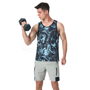 Meilleur débardeur de sport pour homme en polyester/coton, tissu respirant à carreaux, style décontracté hip-hop, grandes tailles, vente en gros - Product Image 1