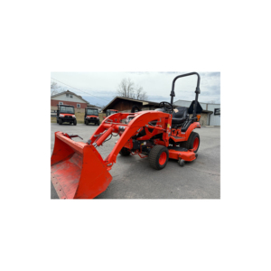 Tracteur à gazon compact 125cc 2 temps avec chargeur frontal, pelle, déplacement efficace du paillis, travaux de jardin résidentiels, qualité industrielle - Product Image 3