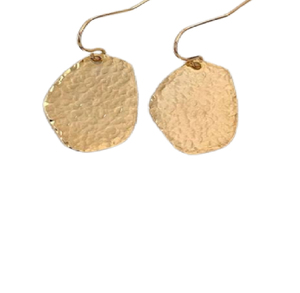 Pendientes minimalistas europeos de latón y perlas grandes doradas, estilo belga, FLORA EARRINGS, pendientes redondos de colores, joyería, diciembre de 2026 - Product Image 1