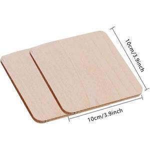 Top Selling Custom Shape and Size Laser Cutting Thin Acacia Walnut Blank Wood Coaster at <b>Star</b> Crafts India - Product Image 4