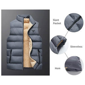 Vestes bouffantes sans manches à bas prix de haute qualité en gros 2024 nouvelle conception hommes mode vestes bouffantes sans manches - Product Image 3