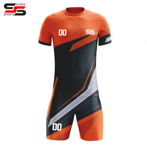 Ensembles de maillots de football rouge et blanc en gros, OEM, polyester, impression numérique, imperméable, respirant, uniforme de sport d'hiver - Product Image 1