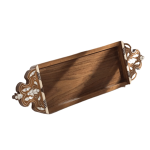 Arabian Handcrafted Custom-Size Chocolate Serving Tray MOP Inlay Wood Tray Eid Mubarak Ramadan <b>Gift</b> Set From Vietnam - Product Image 1