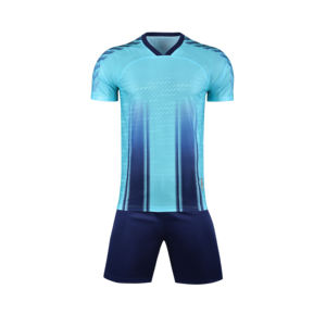 High Quality Custom Soccer Uniform Set Breathable Polyester Jersey <b>Shorts</b> Team Name Number Printing Automated Cutting <b>Technics</b> - Product Image 3