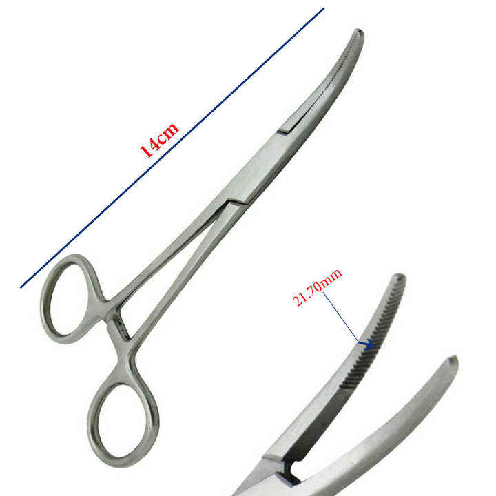 Hemostat Kelly Locking Artery Forceps Straight 18cm Surgical Veterinary Tools - Foto 6