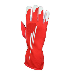 Guantes de cuero ignífugos Nomex, cómodos guantes antideslizantes para carreras de Karting diseñados para Kart Racing de fibra de carbono - Product Image 1