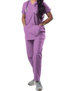 ANNO สีสันคุณภาพสูงโรงพยาบาล Unisex สครับเครื่องแบบพยาบาลคลินิกการแพทย์หญิงคุณภาพสูงชุดขัด - Product Image 4