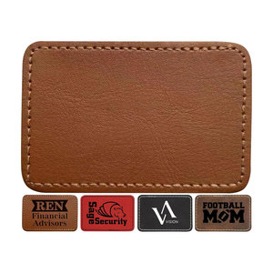 Parches de Cuero Rectangulares con Logotipo Personalizado Bordado y Termoadhesivo para Zapatos, Bolsos y Textiles para el Hogar - Product Image 1