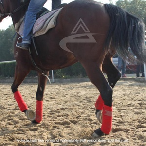 Bandages en polaire pour équitation personnalisés, couleur rouge, accessoires pour chevaux, nouveau design - Product Image 5