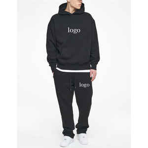 Venta al por mayor logotipo personalizado Plain Vintage Jogging Trajes 100% algodón 400 Gsm Tech Fleece Chándal de gran tamaño Hombres, s - Product Image 2