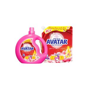 Détergent à lessive écologique à base de plantes parfumé aux fleurs de cerisier Combo Sac et bouteille de détergent de lavage au parfum à prix réduit - Product Image 1