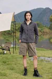 Veste polaire chaude pour homme, veste thermique zippée respirante pour la randonnée hivernale et les activités de plein air décontractées. - Product Image 3