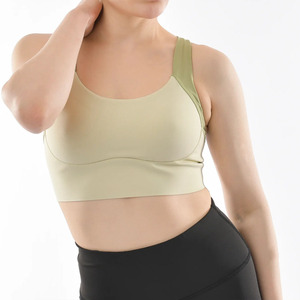 Soutien-gorge de sport à fermeture éclair avant pour femmes XL High Impact Soutien-gorge de yoga et de course Grande taille Gym Wear Fitness Activewear - Product Image 4