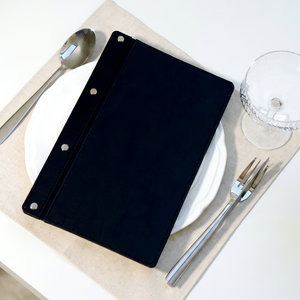 Custom Logo PU Leather Menu Cover Waterproof Menu <b>Folder</b> <b>A4</b> A5 Restaurant Menu Holder - Product Image 1