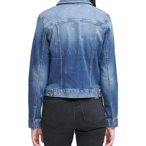Chaquetas vaqueras para mujer estampadas con diseño personalizado de talla grande fabricante pakistaní Chaquetas vaqueras para mujer - Product Image 4