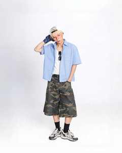 เสื้อเชิ้ตแขนสั้นมีกระดุมสำหรับผู้ชายและผู้หญิงเสื้อผ้าผลิตจากเวียดนาม - Product Image 4