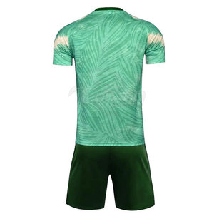 ชุดฟุตบอลผู้ชายสำหรับผู้ใหญ่ - ปรับแต่งชื่อทีมและลายพิมพ์ได้ แห้งเร็ว ระบายอากาศได้ดี ผลิตจากโพลีเอสเตอร์ 100% แขนสั้น ดีไซน์โอเวอร์ไซส์ - Product Image 3