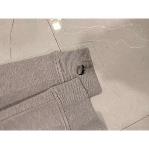 Sudadera con capucha básica de felpa 100% algodón con lavado ácido, tallas XS-6XL, etiqueta personalizada, serigrafiada, gris liso, anti-bolitas - Product Image 5