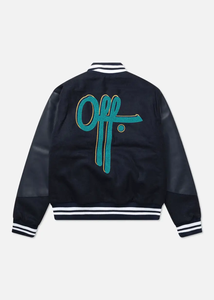 Dernière veste en jersey de sport universitaire décontractée de baseball avec logo personnalisé veste de baseball noire blanche pour hommes 2025 - Product Image 2