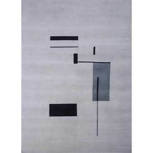 Tapis en laine noué à la main Sthir Ivory AIWL-3013, motif abstrait Tabriz, pour salon, chambre, couloir, design patchwork rectangulaire 9x12 - Product Image 1